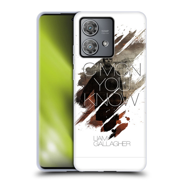 Liam Gallagher Graphics C'mon You Know Soft Gel Case for Motorola Edge 40 Neo 5G