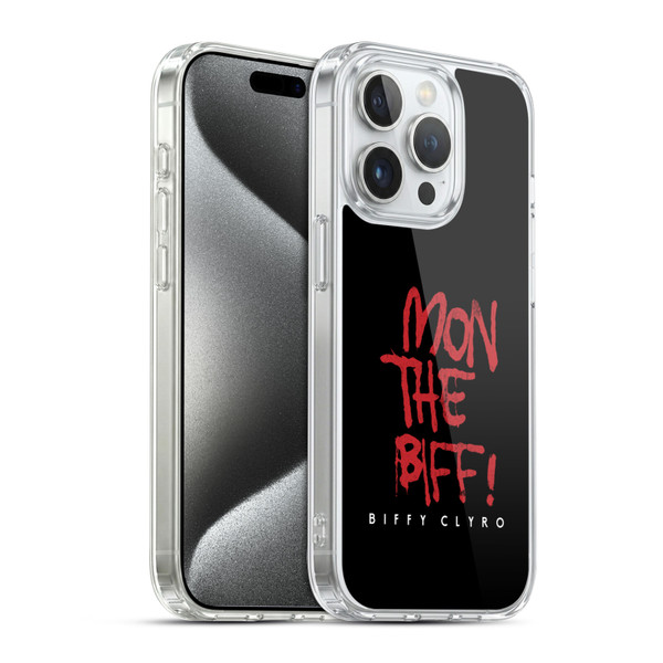Biffy Clyro Graphics Mon The Biff Soft Gel Case for Apple iPhone 15 Pro & MagSafe