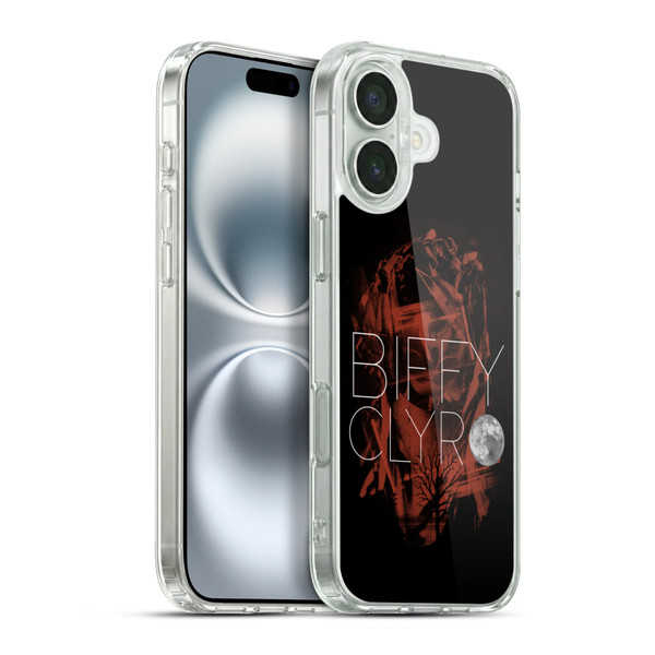 Biffy Clyro Graphics Red Soft Gel Case for Apple iPhone 16 Plus & MagSafe