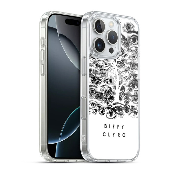 Biffy Clyro Graphics Eyes Soft Gel Case for Apple iPhone 16 Pro & MagSafe