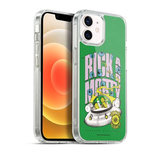 Rick And Morty Duo Graphics The Space Cruiser Soft Gel Case for Apple iPhone 12 / iPhone 12 Pro & MagSafe