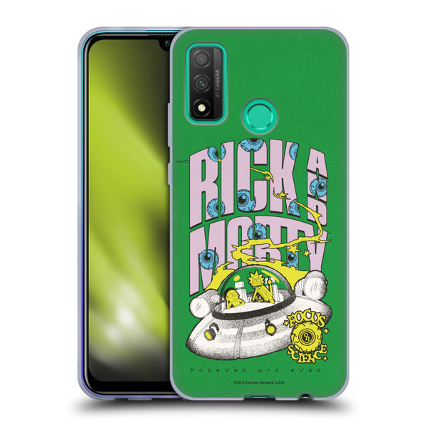 Rick And Morty Duo Graphics The Space Cruiser Soft Gel Case for Huawei P Smart (2020)