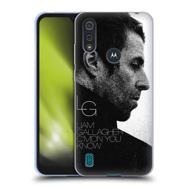 Liam Gallagher Graphics C'mon You Know Album Soft Gel Case for Motorola Moto E6s (2020)