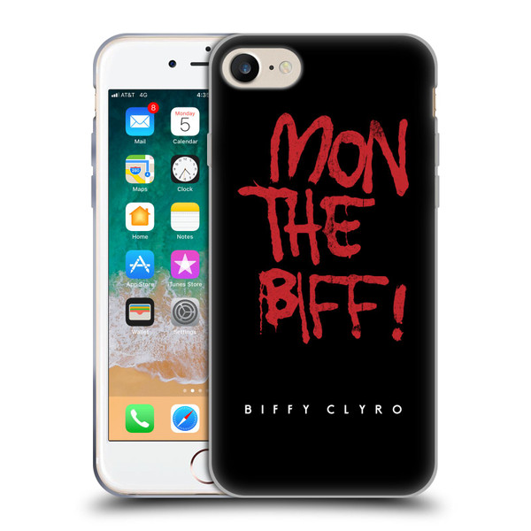 Biffy Clyro Graphics Mon The Biff Soft Gel Case for Apple iPhone 7 / 8 / SE 2020 & 2022