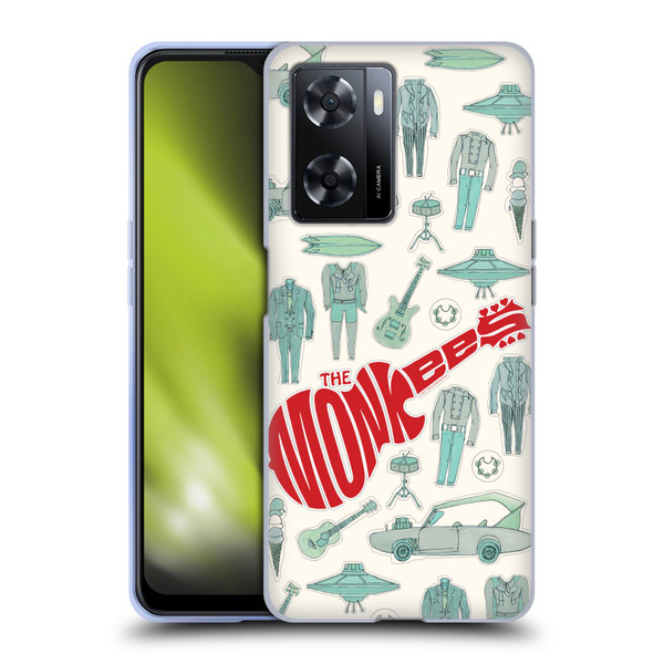The Monkees Graphics Pattern Soft Gel Case for OPPO A57s