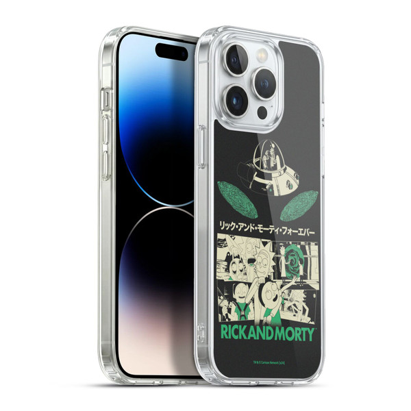 Rick And Morty Duo Graphics Portals Soft Gel Case for Apple iPhone 13 Pro Max & MagSafe