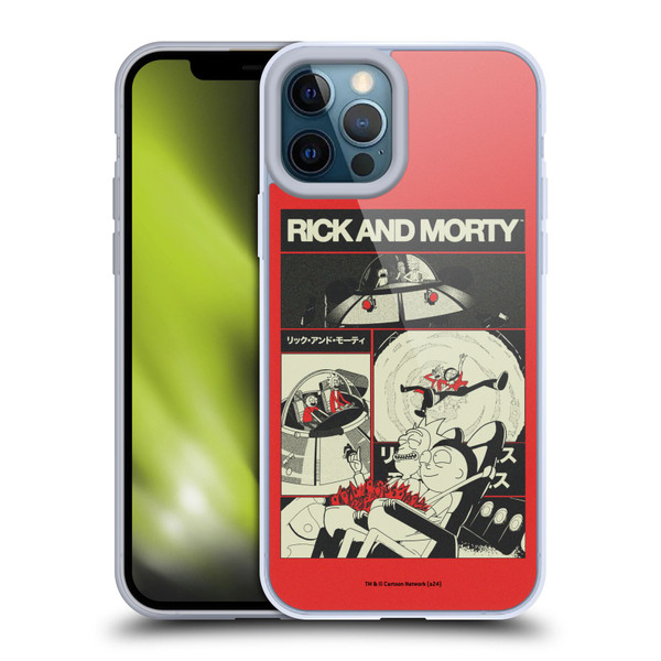 Rick And Morty Duo Graphics The Space Cruiser Collage Soft Gel Case for Apple iPhone 12 Pro Max