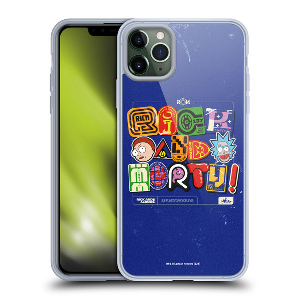 Rick And Morty Duo Graphics Typography Soft Gel Case for Apple iPhone 11 Pro Max