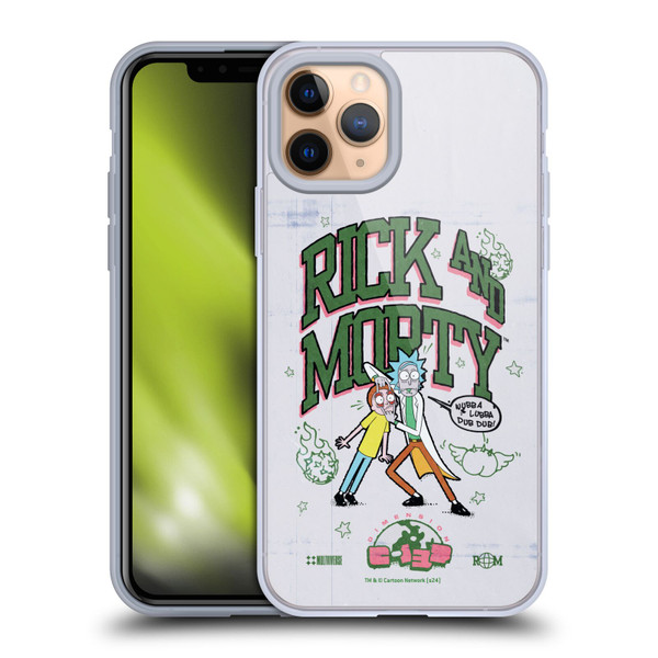 Rick And Morty Duo Graphics Wubb A Lubba Dub Dub Soft Gel Case for Apple iPhone 11 Pro