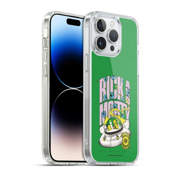 Rick And Morty Duo Graphics The Space Cruiser Soft Gel Case for Apple iPhone 14 Pro Max & MagSafe