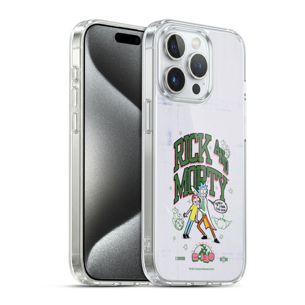 Rick And Morty Duo Graphics Wubb A Lubba Dub Dub Soft Gel Case for Apple iPhone 15 Pro & MagSafe