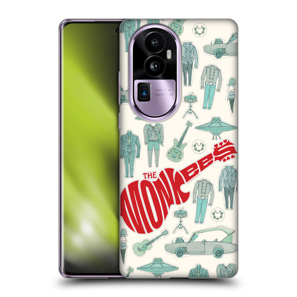 The Monkees Graphics Pattern Soft Gel Case for OPPO Reno10 Pro+