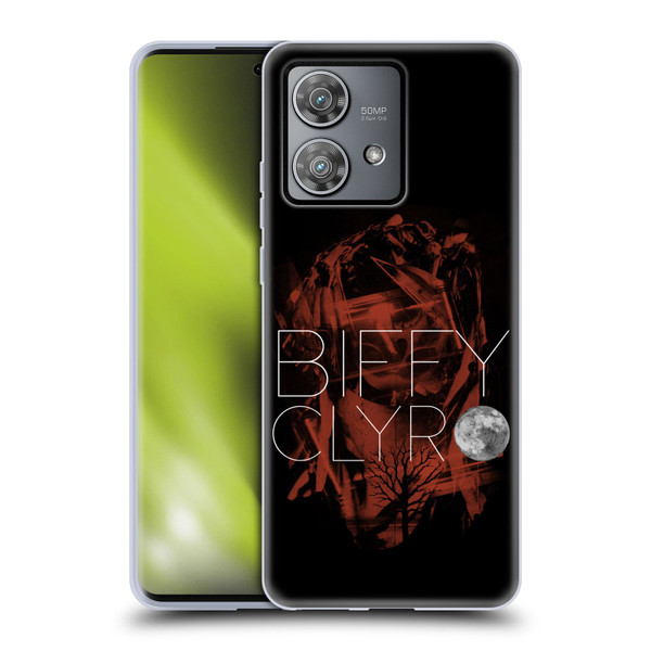 Biffy Clyro Graphics Red Soft Gel Case for Motorola Edge 40 Neo 5G