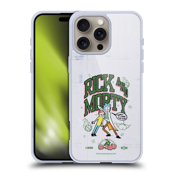 Rick And Morty Duo Graphics Wubb A Lubba Dub Dub Soft Gel Case for Apple iPhone 16 Pro Max