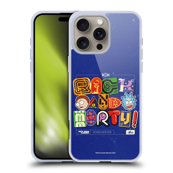 Rick And Morty Duo Graphics Typography Soft Gel Case for Apple iPhone 16 Pro Max