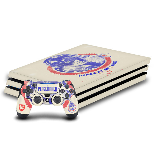 Peacemaker: Television Series Graphics Christopher Smith & Eagly Vinyl Sticker Skin Decal Cover for Sony PS4 Pro Bundle