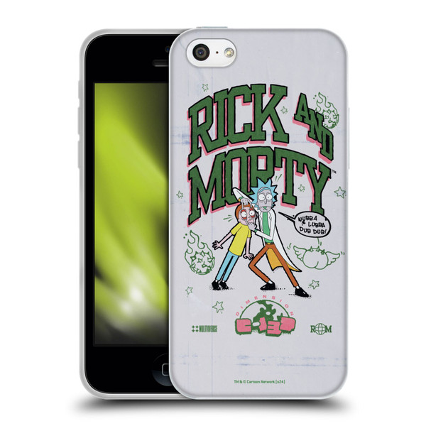 Rick And Morty Duo Graphics Wubb A Lubba Dub Dub Soft Gel Case for Apple iPhone 5c
