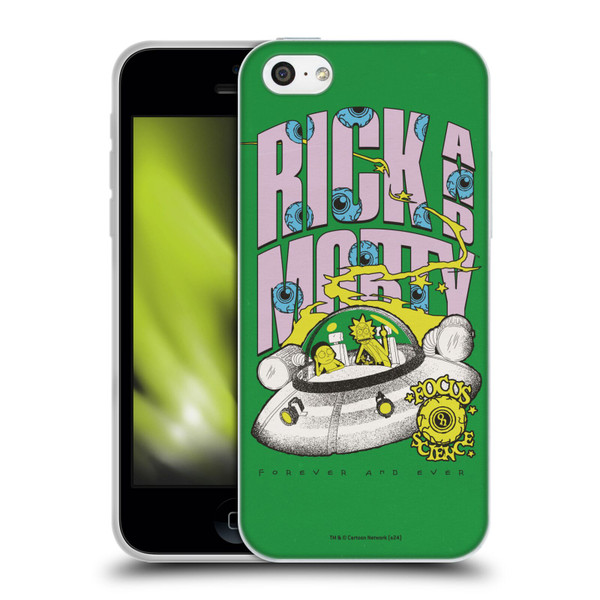 Rick And Morty Duo Graphics The Space Cruiser Soft Gel Case for Apple iPhone 5c