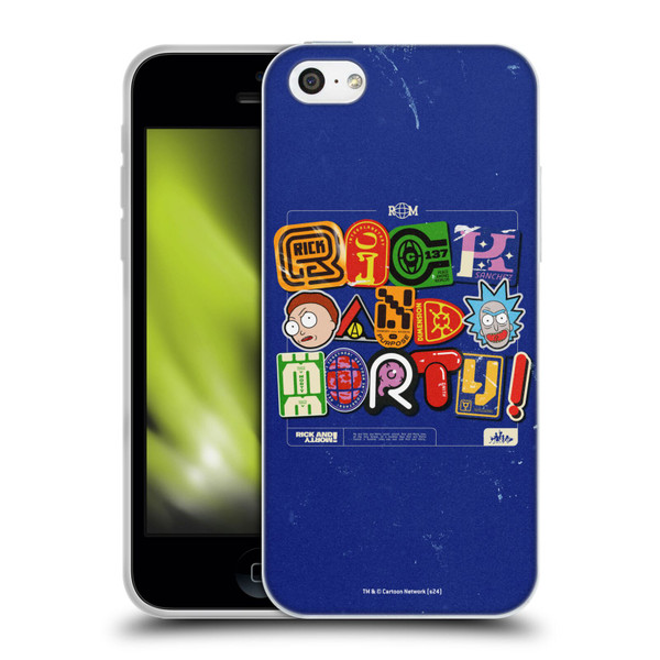 Rick And Morty Duo Graphics Typography Soft Gel Case for Apple iPhone 5c