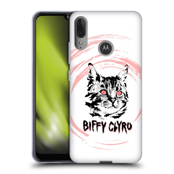 Biffy Clyro Graphics Cat Soft Gel Case for Motorola Moto E6 Plus