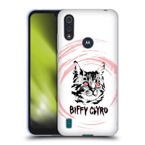 Biffy Clyro Graphics Cat Soft Gel Case for Motorola Moto E6s (2020)