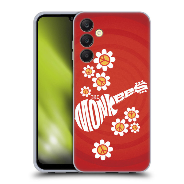 The Monkees Graphics Pattern In Red Soft Gel Case for Samsung Galaxy A25 5G