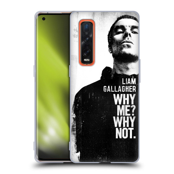 Liam Gallagher Graphics Why Me Soft Gel Case for OPPO Find X2 Pro 5G