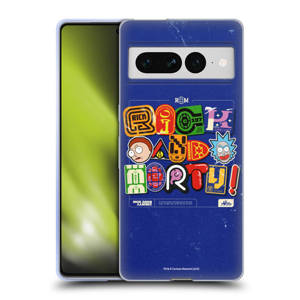 Rick And Morty Duo Graphics Typography Soft Gel Case for Google Pixel 7 Pro