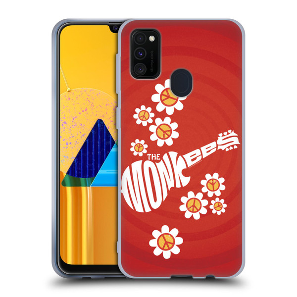 The Monkees Graphics Pattern In Red Soft Gel Case for Samsung Galaxy M30s (2019)/M21 (2020)