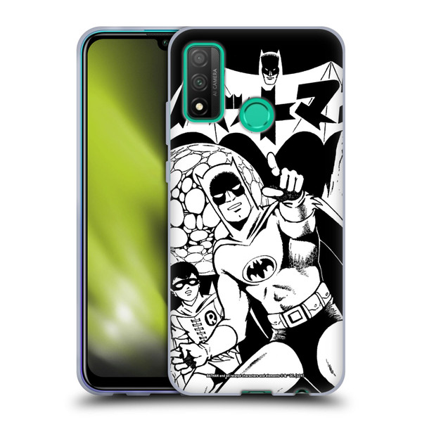 Batman DC Comics Bat-Manga! Black And White Soft Gel Case for Huawei P Smart (2020)