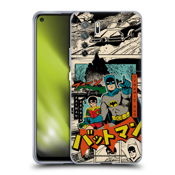 Batman DC Comics Bat-Manga! Collage Soft Gel Case for Huawei Nova 7 SE/P40 Lite 5G