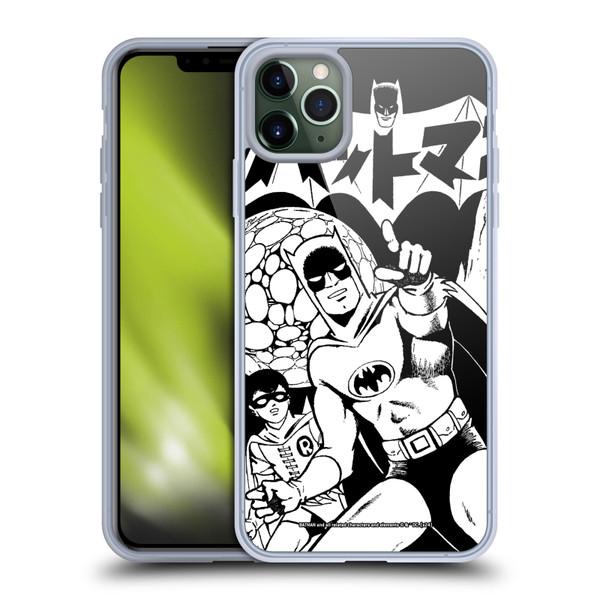 Batman DC Comics Bat-Manga! Black And White Soft Gel Case for Apple iPhone 11 Pro Max & MagSafe