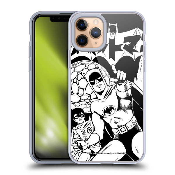 Batman DC Comics Bat-Manga! Black And White Soft Gel Case for Apple iPhone 11 Pro