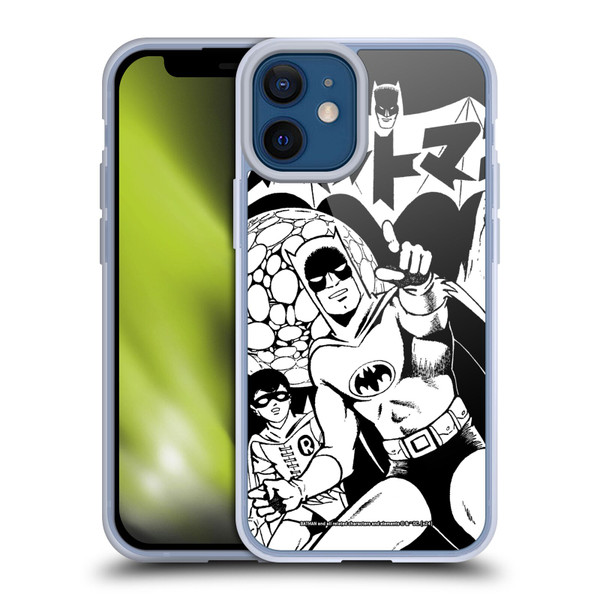 Batman DC Comics Bat-Manga! Black And White Soft Gel Case for Apple iPhone 12 Mini