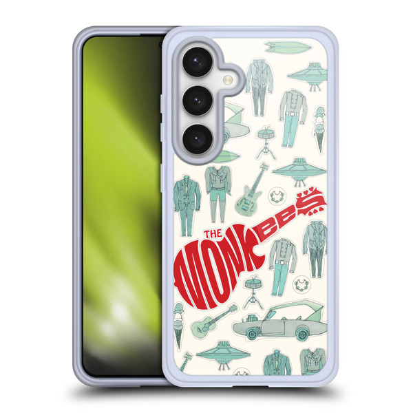 The Monkees Graphics Pattern Soft Gel Case for Samsung Galaxy S24 5G
