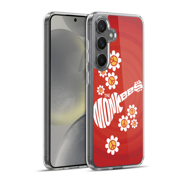 The Monkees Graphics Pattern In Red Soft Gel Case for Samsung Galaxy S24+ 5G & MagSafe