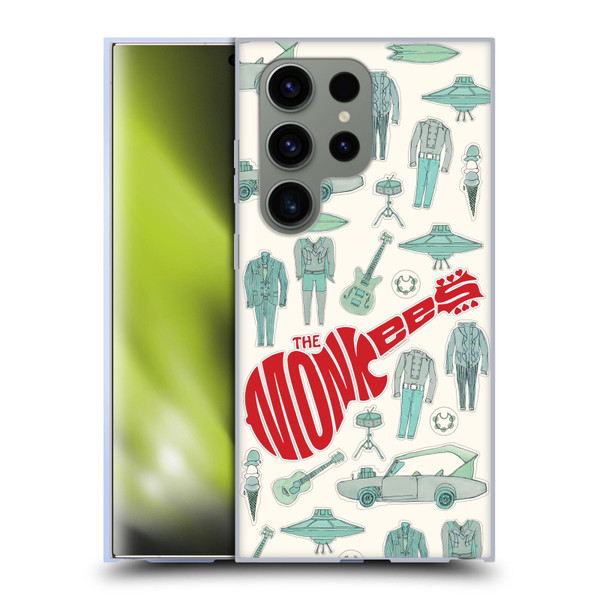 The Monkees Graphics Pattern Soft Gel Case for Samsung Galaxy S24 Ultra 5G