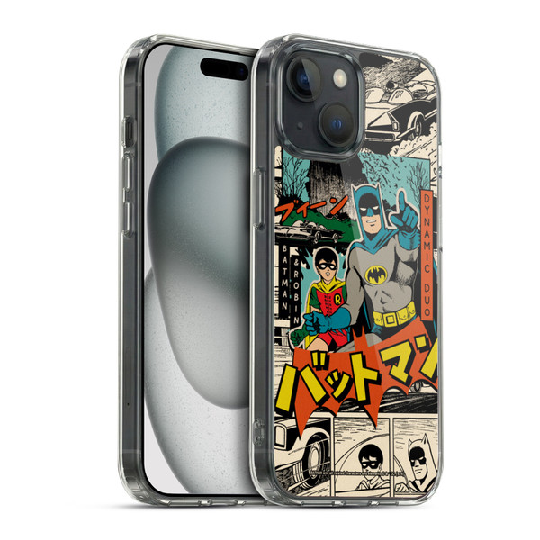 Batman DC Comics Bat-Manga! Collage Soft Gel Case for Apple iPhone 15 & MagSafe