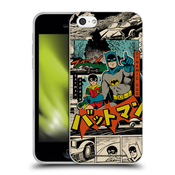 Batman DC Comics Bat-Manga! Collage Soft Gel Case for Apple iPhone 5c