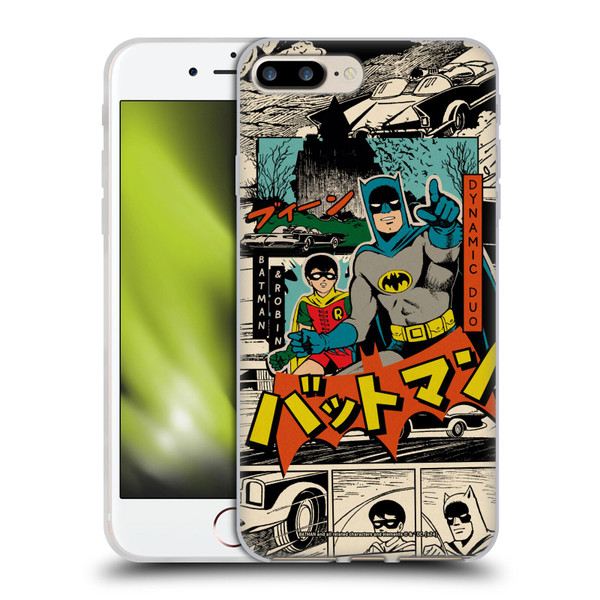 Batman DC Comics Bat-Manga! Collage Soft Gel Case for Apple iPhone 7 Plus / iPhone 8 Plus