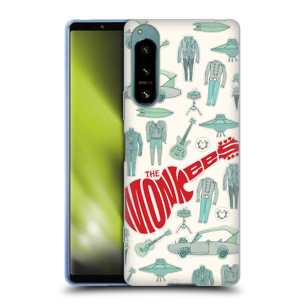 The Monkees Graphics Pattern Soft Gel Case for Sony Xperia 5 IV