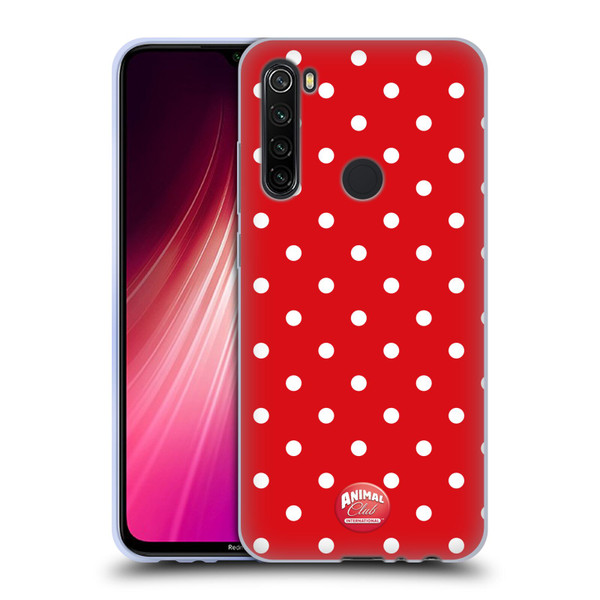 Animal Club International Patterns Polka Dots Red Soft Gel Case for Xiaomi Redmi Note 8T