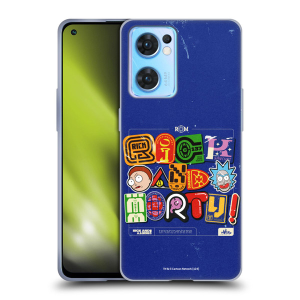 Rick And Morty Duo Graphics Typography Soft Gel Case for OPPO Reno7 5G / Find X5 Lite