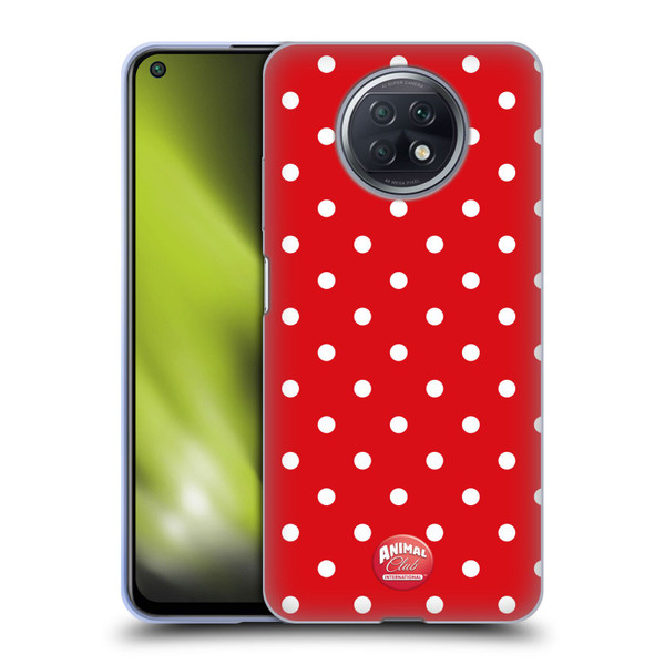 Animal Club International Patterns Polka Dots Red Soft Gel Case for Xiaomi Redmi Note 9T 5G