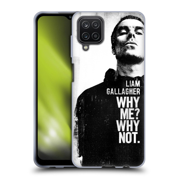 Liam Gallagher Graphics Why Me Soft Gel Case for Samsung Galaxy A12 (2020)