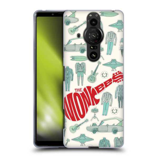 The Monkees Graphics Pattern Soft Gel Case for Sony Xperia Pro-I