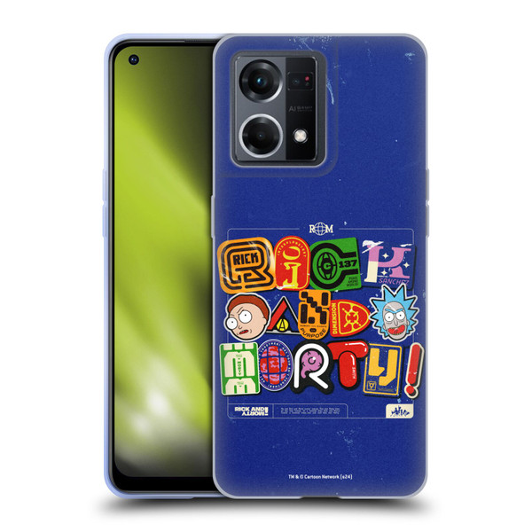Rick And Morty Duo Graphics Typography Soft Gel Case for OPPO Reno8 4G
