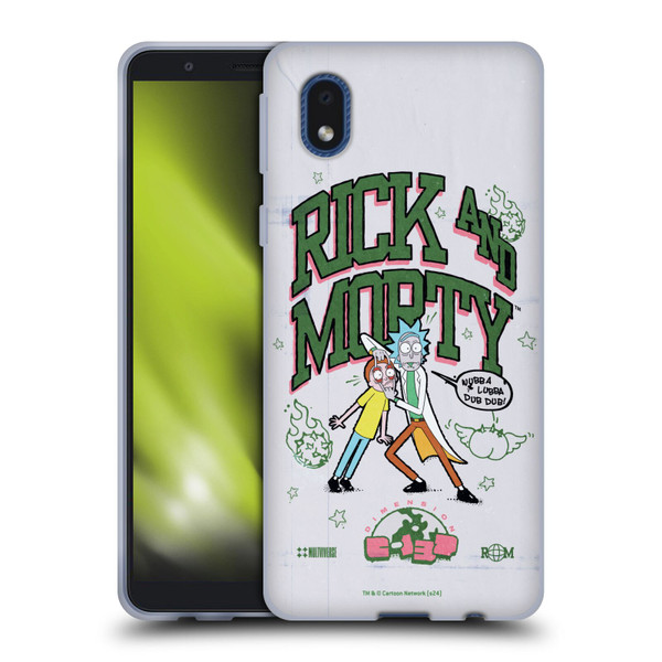 Rick And Morty Duo Graphics Wubb A Lubba Dub Dub Soft Gel Case for Samsung Galaxy A01 Core (2020)