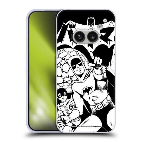 Batman DC Comics Bat-Manga! Black And White Soft Gel Case for Nothing Phone (2a)