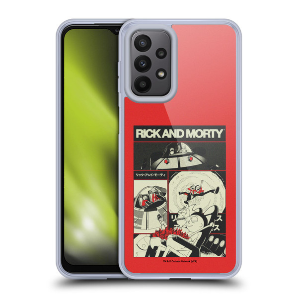 Rick And Morty Duo Graphics The Space Cruiser Collage Soft Gel Case for Samsung Galaxy A23 / 5G (2022)